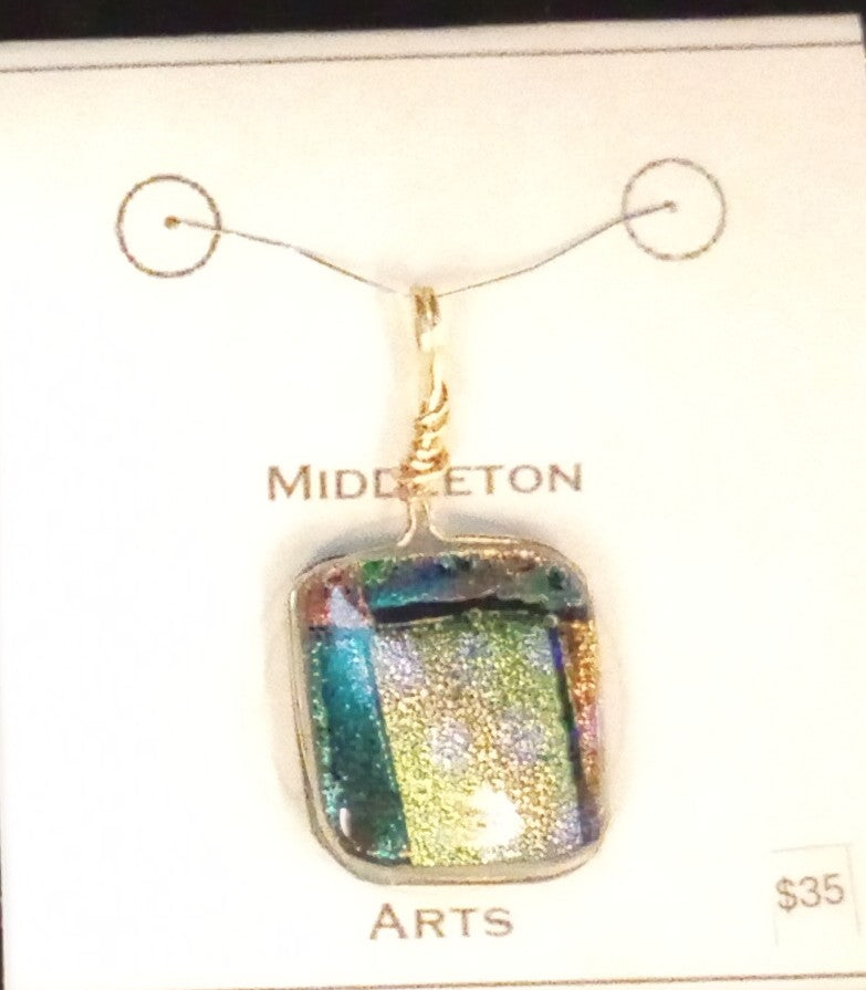 Geometric Earth Tones Pendant