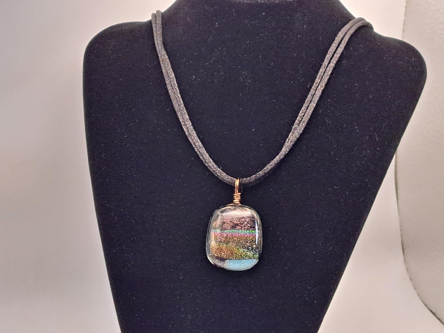 Copper and Rainbow Pendant