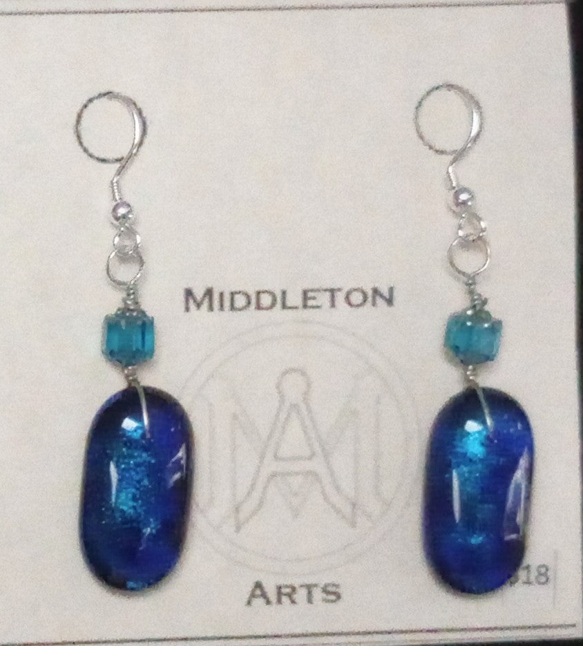 Blue Ocean Earrings (large)