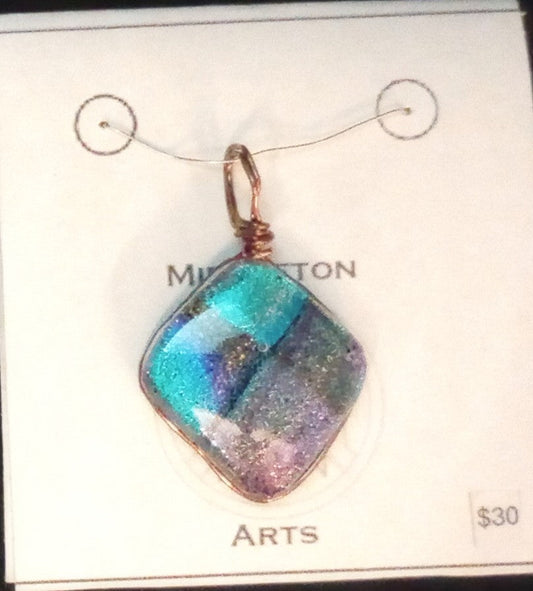 Patchwork Ocean Pendant
