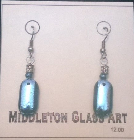 Silver Black Earrings