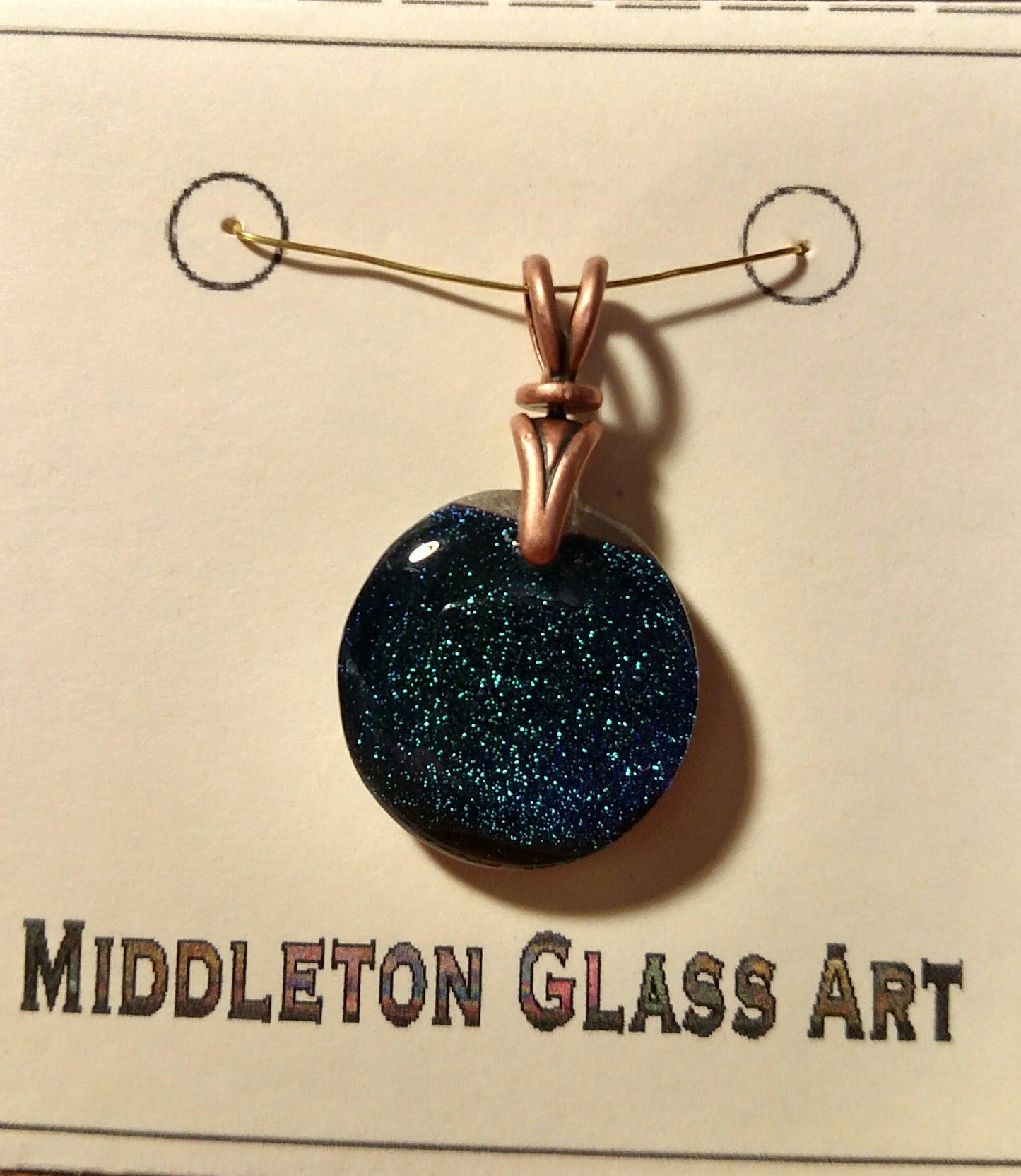 Emerald Green Circle Pendant