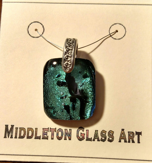 Light Blue Rorschach Pendant