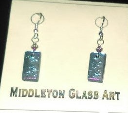 Silver Rectangle Earrings